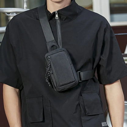 Men Purses Chest Bag Casual Mini Handbags 2022 S Nylon Small Male Cross Body Shoulder Messenger Bags