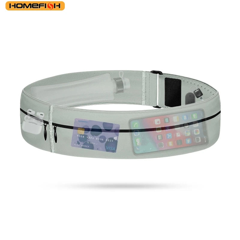 Homefish Outdoor Sports Waist Bag Fitness Running Waterproof Anti-Theft Mobile Phone Storage Close