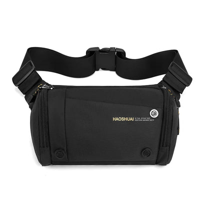 Men S Chest Bag Large Capacity Crossbody Function Waist Korean Version Shoulder Across Movement