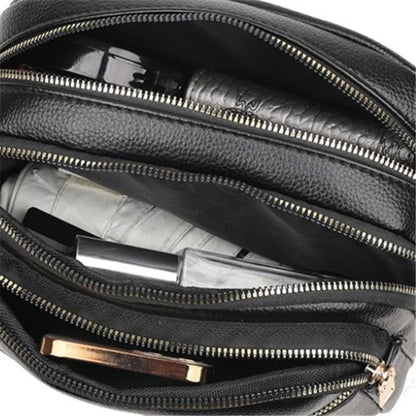 PU Leather Multi-Pocket Crossbody Bag for Women