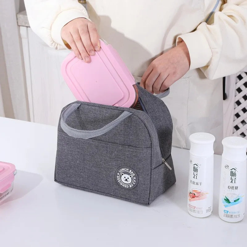 Insulated Lunch Bag Insulation Bento Pack Aluminum Foil Rice Meal Ice Student Handbag