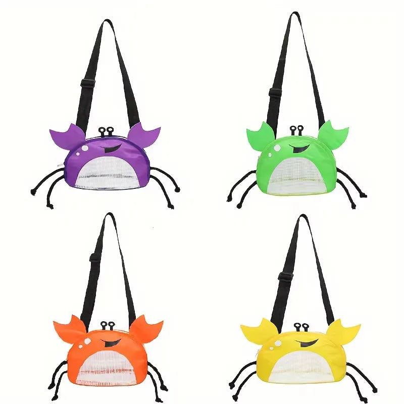 Crab Shaped Crossbody Bag Cute Novelty Beach Shoulder Bag