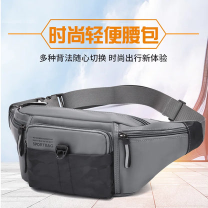 Oxford Waterproof Waist Bag Sports Running Mobile Phone Storage Large Capacity Multifunctional