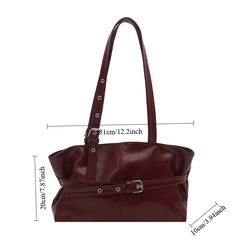 Large Capacity Women S Shoulder Bag Tote Commuter Simple Vintage Cross-Border Style Versatile