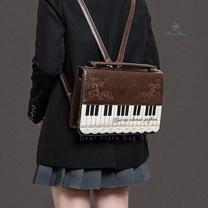 Piano Ita Bag – Vintage Brown Crossbody Shoulder Bag for Women