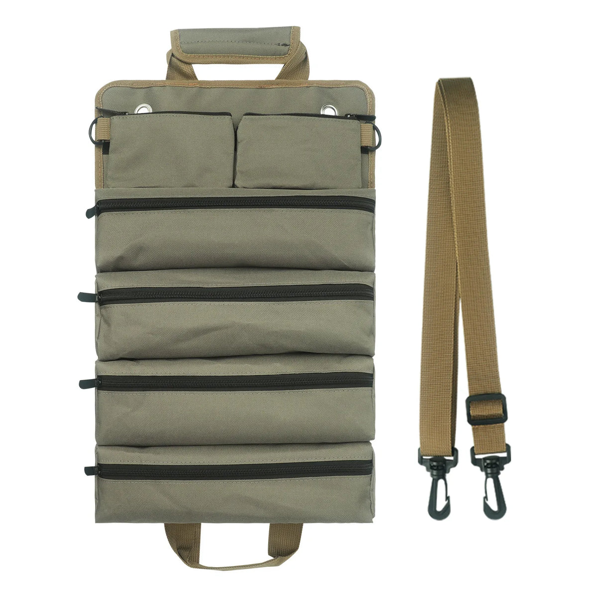 Electrical Kit Portable Multi-Function Roll Canvas Hardware Maintenance Tools Hand Laches Shoulder