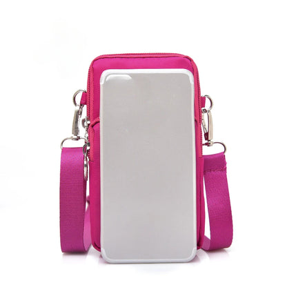 Crossbody Phone Bag for Women – Mini Shoulder Purse with Triple Compartments