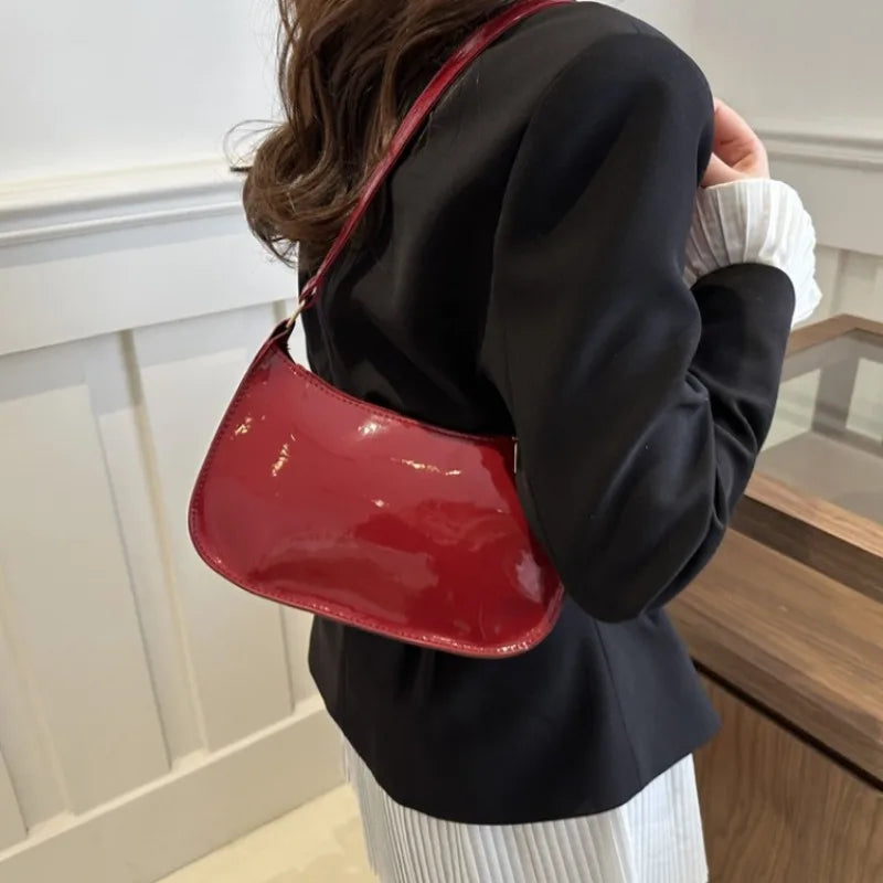 Korean Style Baguette Shoulder Bag for Women