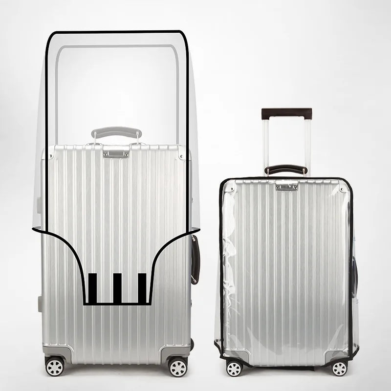 Transparent Pvc Luggage Protective Cover Wheeled Wear-Resistant Outer