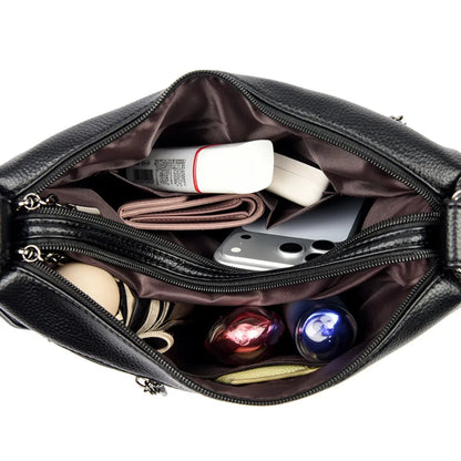 Embossed Floral Crossbody Bag for Women – Multi-Pocket