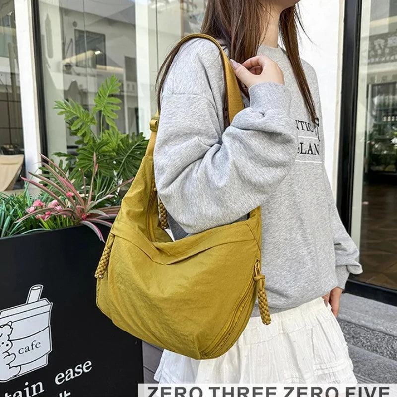 Lightweight Shoulder Bags Large Capacity Handbag Travel Shopper Bag Female Purses