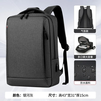 Large Capacity Men Shoulder Women Backpack Multi-Function Commuting Travel Schoolbag Waterproof