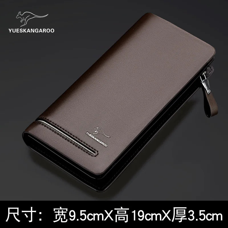 Men S Hand-Held Bag Wallet Multiple Compartments Fashionable Large-Capacity Mobile Phone Storage