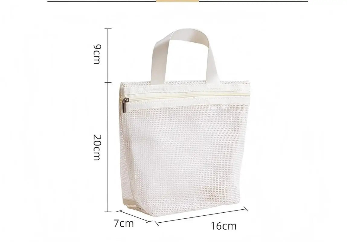 Homefish Mesh Makeup Toiletry Storage Bags Handbags Portable Travel Washing Body Shower Tools