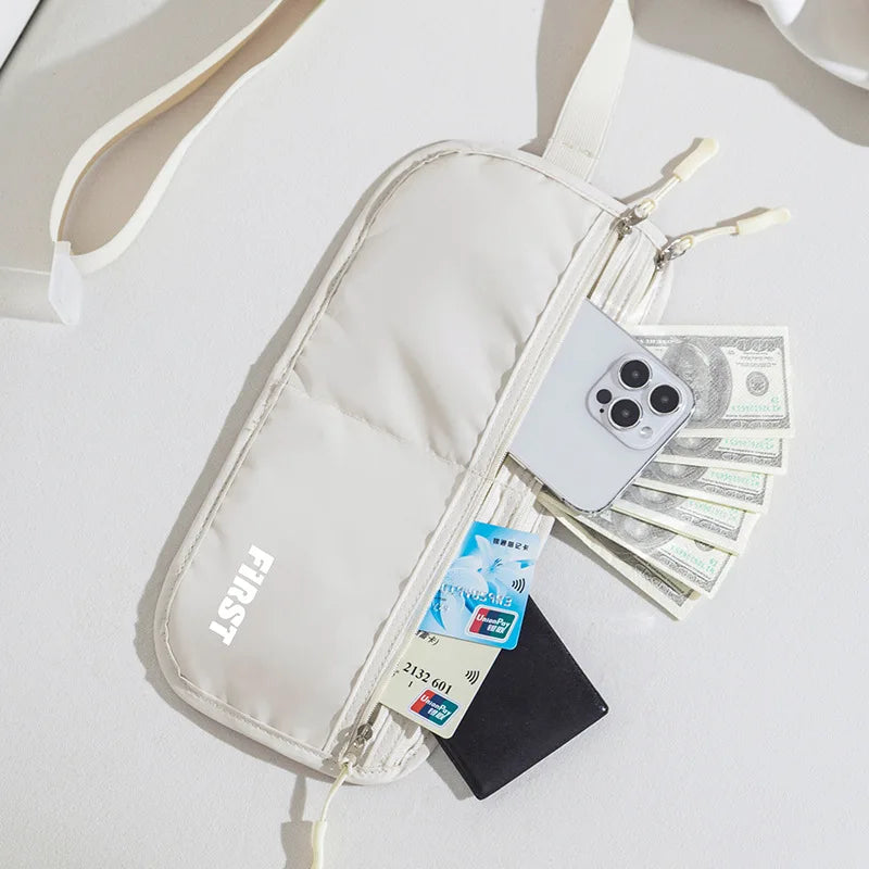 Multifunctional Folding Breathable Sports Casual Canvas Invisible Anti-Theft Close Riding Belt Bag