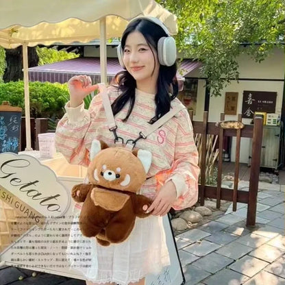 Cute Plush Penguin Backpack for Women & Girls