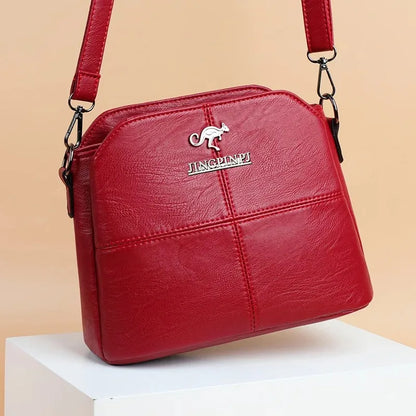 Crossbody Bag for Women – Synthetic Leather Square Shoulder Bag