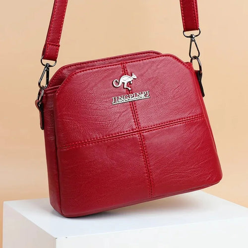Crossbody Bag for Women – Synthetic Leather Square Shoulder Bag