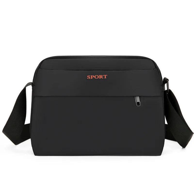 Men S Large-Capacity Single-Shoulder Bag Casual Sports Crossbody Bag Multi-Compartment Commuter