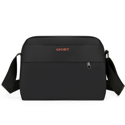 Men S Large-Capacity Single-Shoulder Bag Casual Sports Crossbody Bag Multi-Compartment Commuter