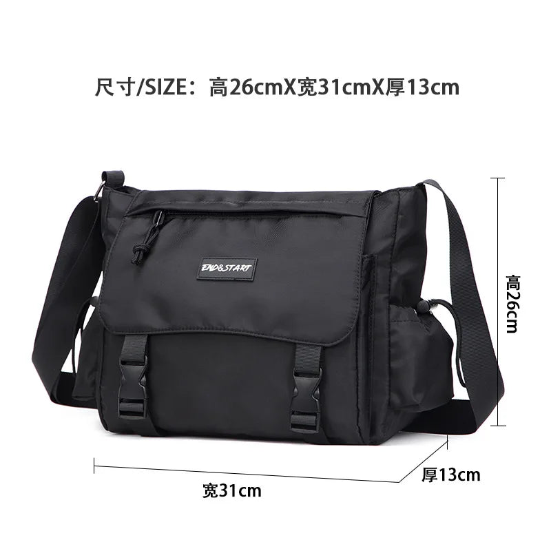 Crossbody Bag Men S Women Overalls Oxford Cloth Student Messenger Backpack Casual Shoulder