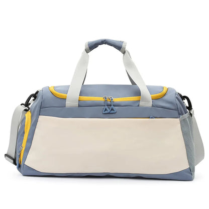 Multi Pocket Gym Duffle Bag Waterproof Versatile Sports Bag Wet Dry Separation Pocket Large Capacity