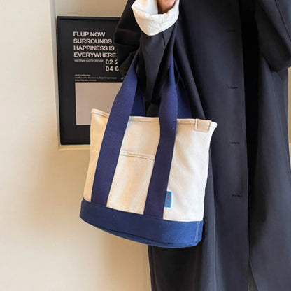 Simple Colorblock Crossbody Bag Large Capacity Shoulder Bag