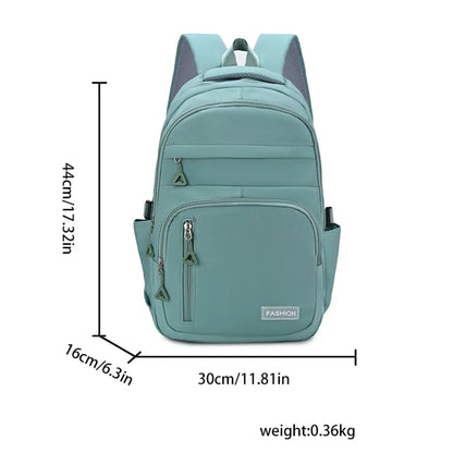 Simple Candy Colored Gentle Backpack Lightweight Load Reducing Multi-Layer Storage Student School
