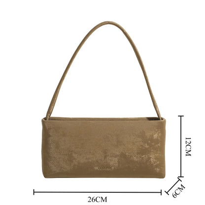 Square Underarm Shoulder Bag for Women – Trendy PU Leather Crossbody