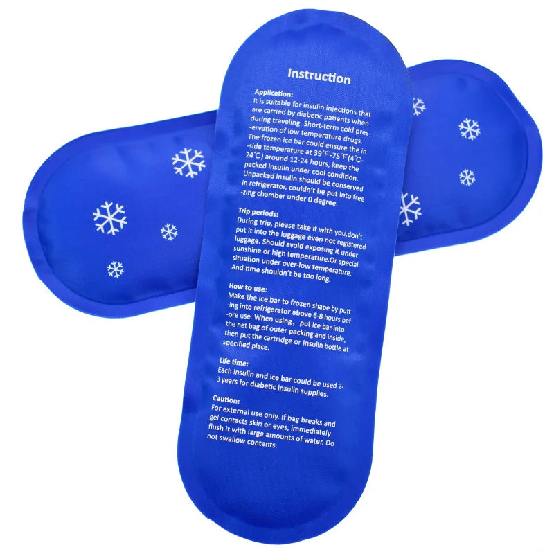 Homefish 1 Or 3 Pcs Medical Insulin Cooling Bag Set Cold Gel Ice Pack Pill Protector Thermal Travel