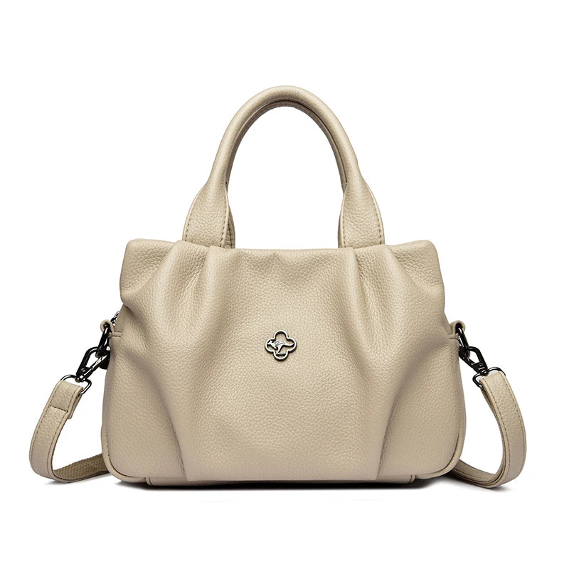 Soft PU Leather Handbag – Women's Large 3-Layer Shoulder Bag
