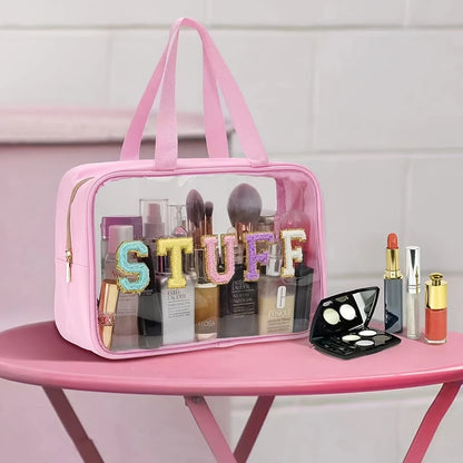 Clear Travel Toiletry Bag Large Capacity Cosmetic Organizer