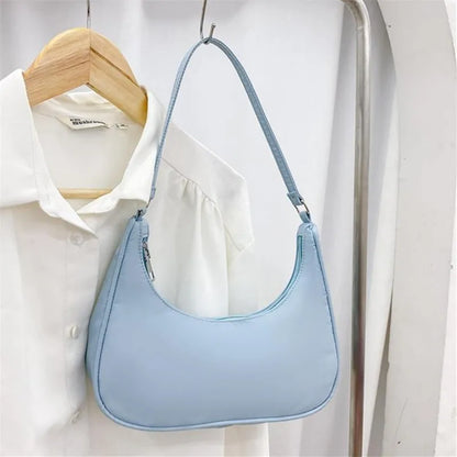 Fashionable Shoulder Underarm Bag Light Small Solid Color Satchel Stylish Women Tote