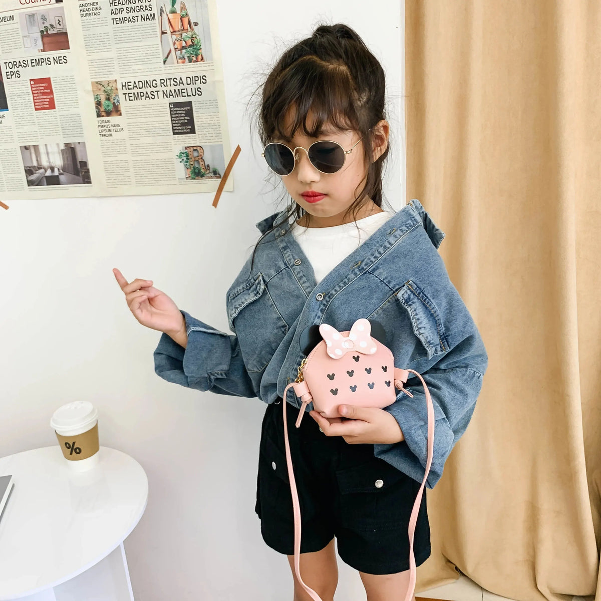 1pc Children S Coin Purse Cartoon Cute Toddler Shoulder Messenger Bag Little Girl Mini