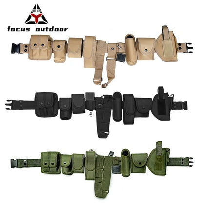 Detachable Waist Bag Outdoor Wear-Resistant Oxford Fabric Tactical Belt Ten-Piece Set