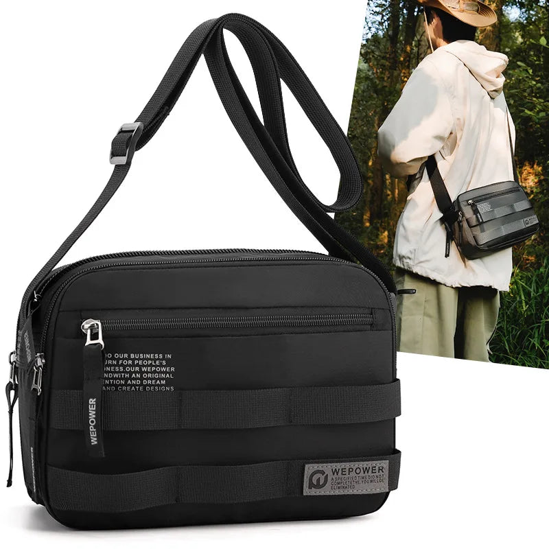Nylon Commuter Business Wear-Resistant Shoulder Bag Men S Leisure Travel Splash-Proof Crossbody