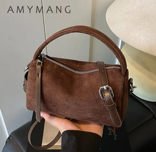 Retro Mini Crossbody Bag for Women – PU Leather Shoulder Purse