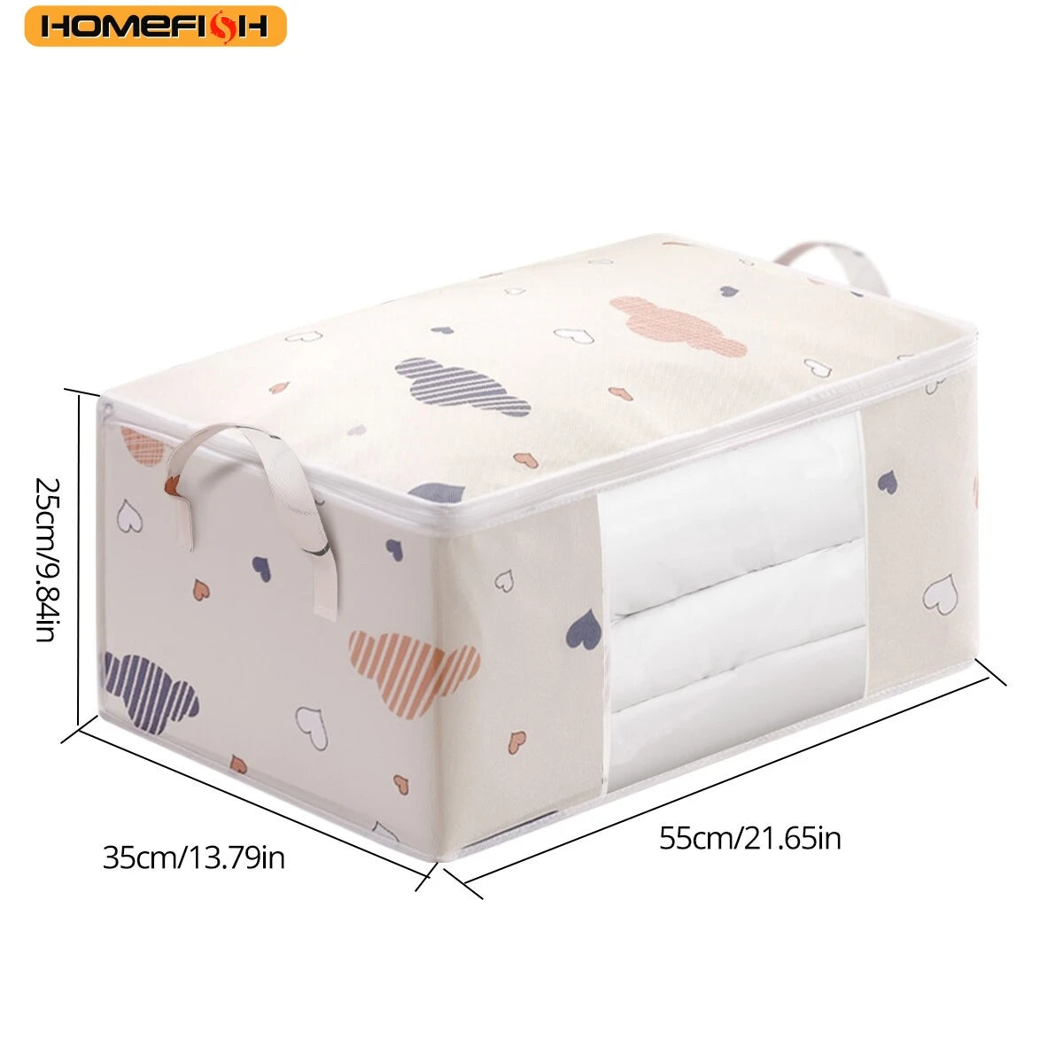 Homefish Quilt Storage Bag Multi-Functional Dustproof Moistureproof Large-Capacity Clothes Home