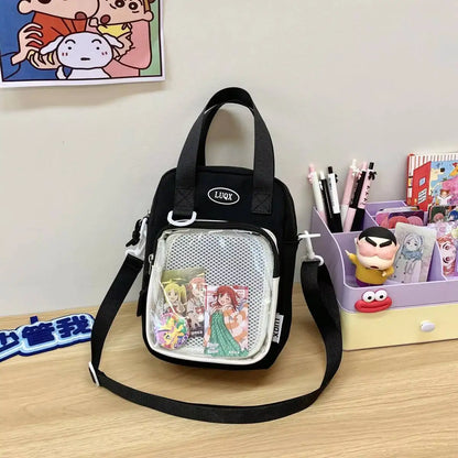 Mini Ita Bag Crossbody – Transparent Window Kawaii Shoulder Bag for Students