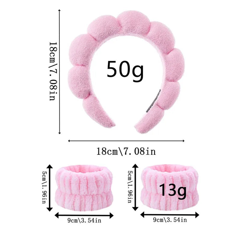 Puffy Spa Headband – Fluffy Terry Cloth Face Wash Hair Hoop