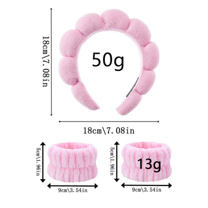 Puffy Spa Headband – Fluffy Terry Cloth Face Wash Hair Hoop