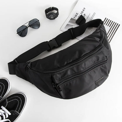 Men S Crossbody Bag Large Capacity Leisure Sports Chest Waterproof Oxford Cloth Riding Outdoor
