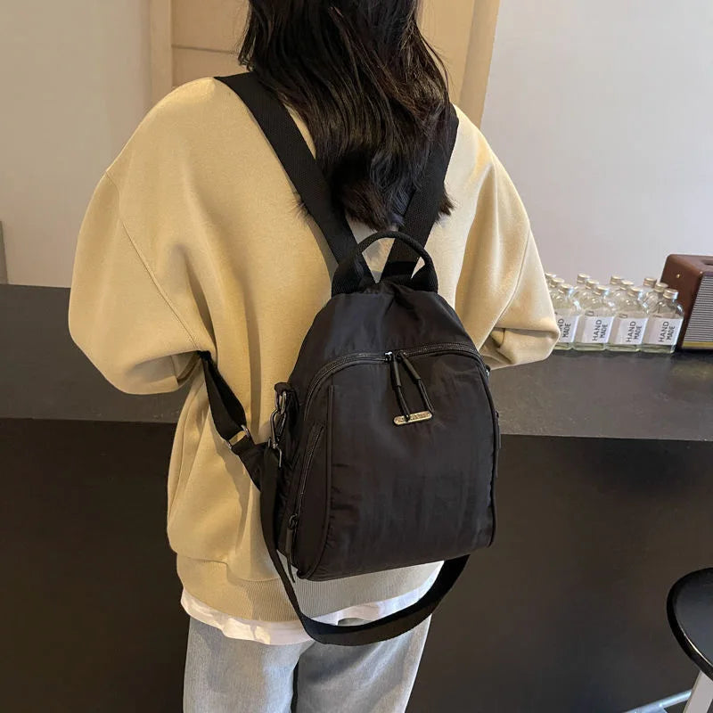 Convertible Crossbody Sling Bag Women Multi-Pocket Backpack