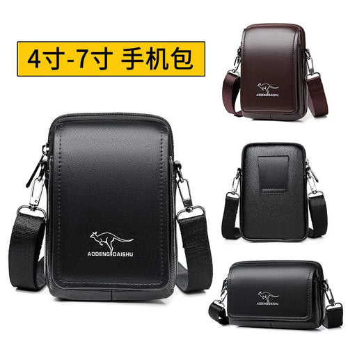 Male Mobile Phone Key Integrated Cross-Body Bag Business Large Capacity Shoulder
