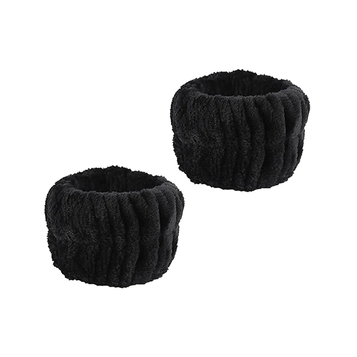 Coral Fleece Spa Headband & Wristband Skincare Set