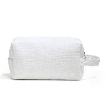 Ladies Cosmetic Bags Solid Color Japanese Harajuku Cotton Soft Makeup Travel Portable Compact Large