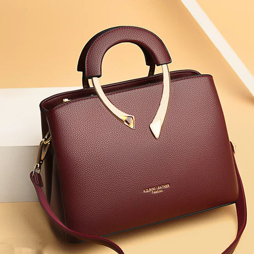 Genuine Leather Tote Handbag – Women's Luxury Shoulder & Crossbody Bag