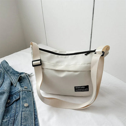 Nylon Messenger Bag – Women's Crossbody Shoulder Bag with Adjustable Strap