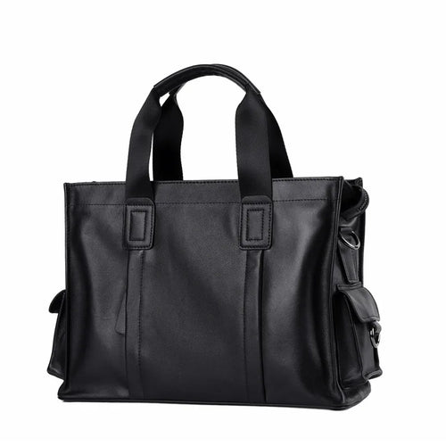 High-End Horizontal Crossbody Soft Leather Computer Storage - Soft