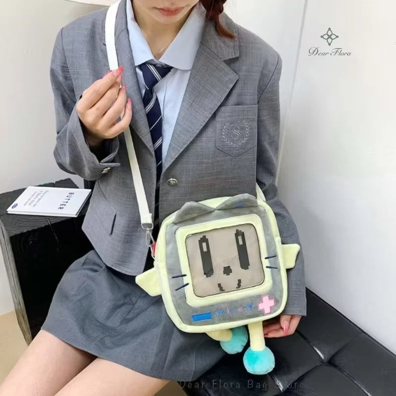 Mini Ita Bag Crossbody – Transparent Window Kawaii Shoulder Bag for Students